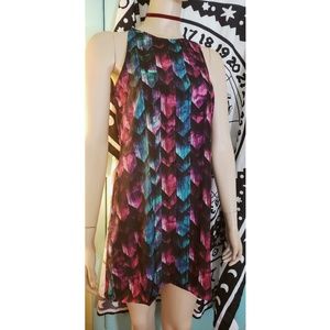 Watercolor Sleeveless Shift Dress